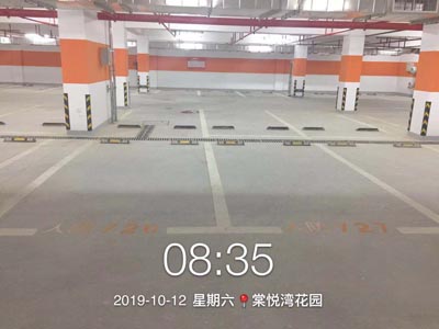 棠悅灣花園停車(chē)場(chǎng)劃線竣工完成交付